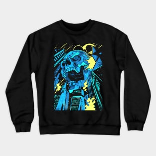 Invasion of the Giant Techno Skulls Crewneck Sweatshirt